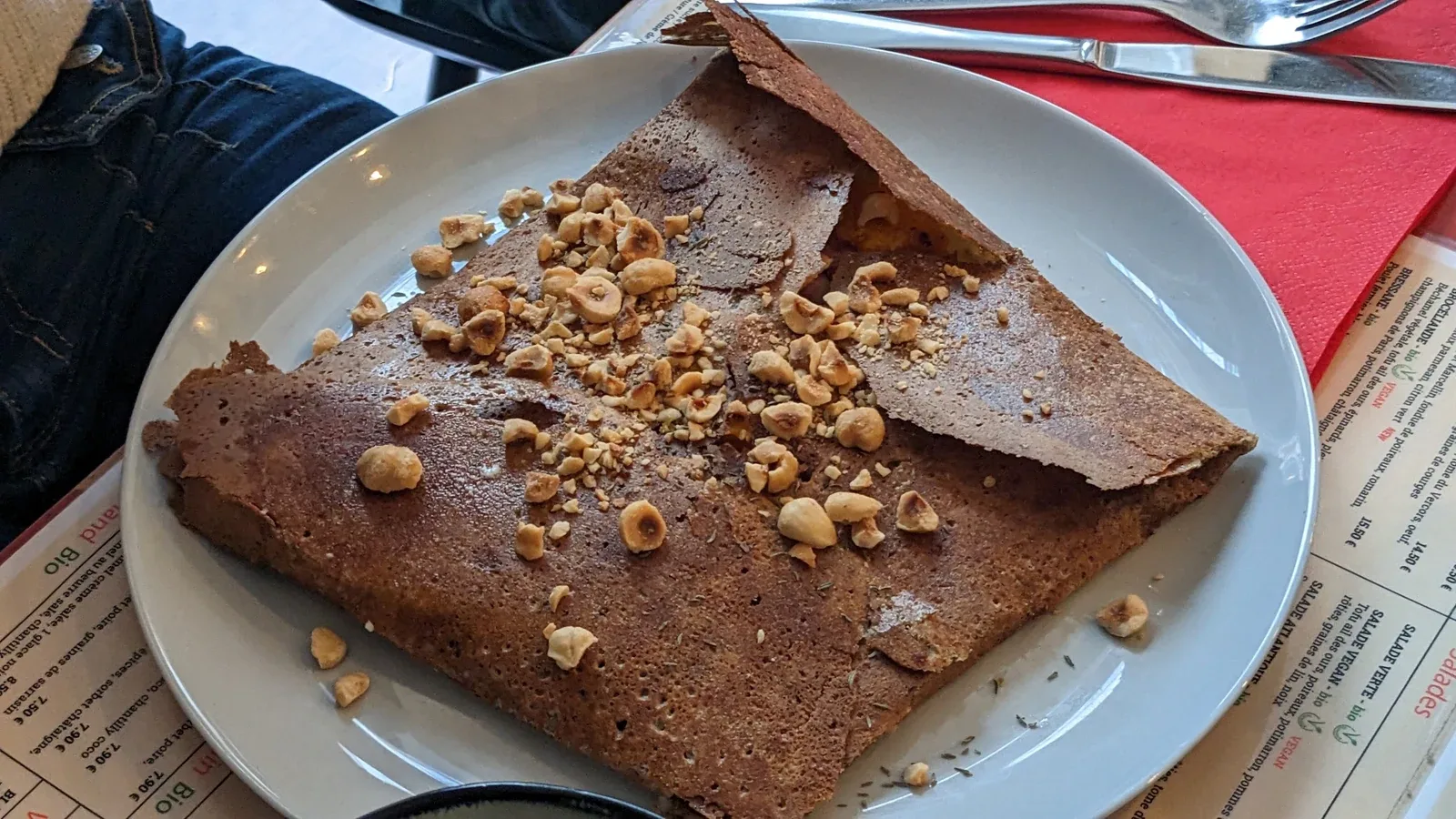 Um crepe, Grenoble, Março de 2023